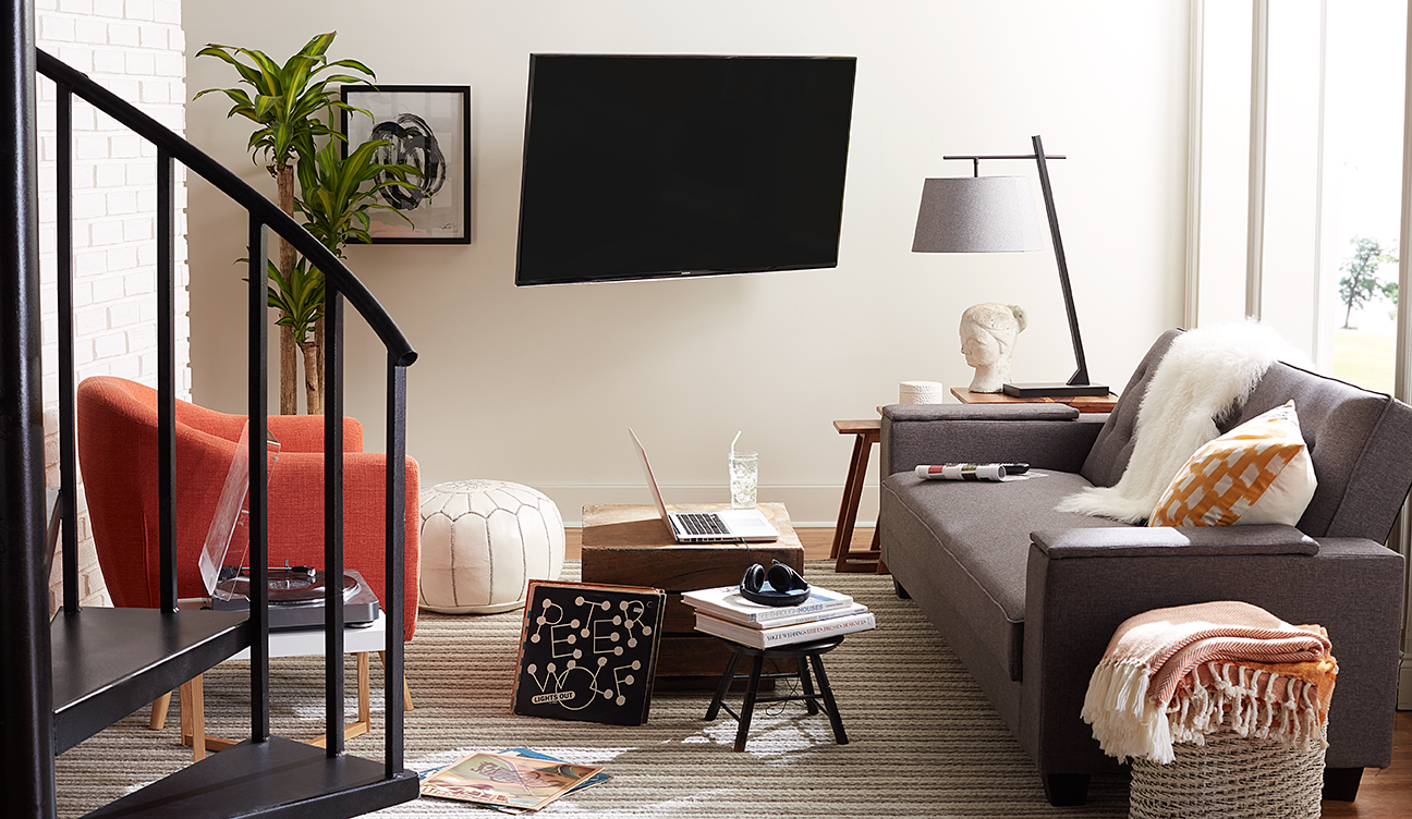 do you need furniture under mounted tv